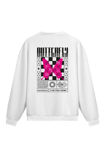 Mounte Bianca Unisex Butterfly - Κανονικό φούτερ