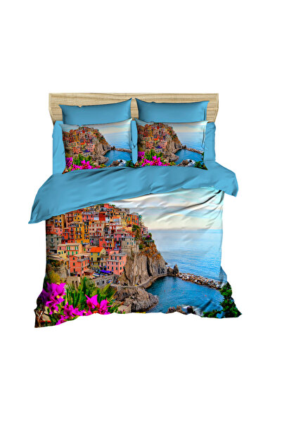 Fabeteks 3D Double Duvet Cover Set with Seaview