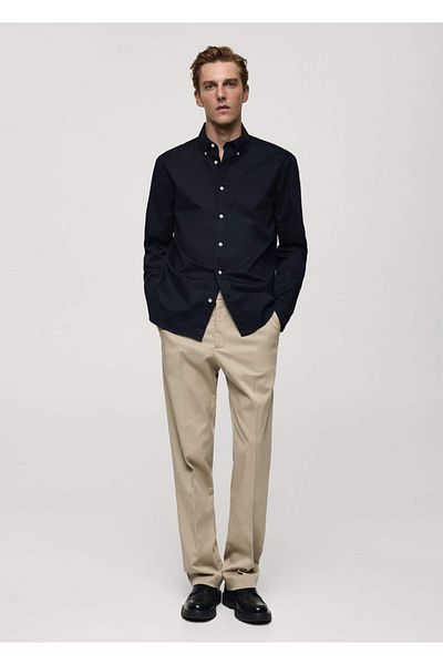 MANGO Man Regular Fit Cotton Shirt