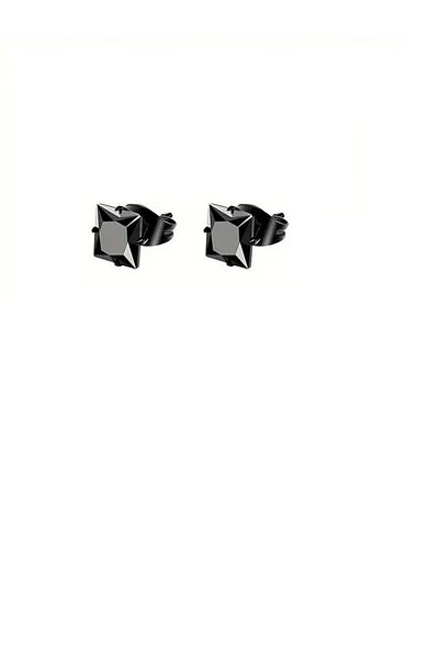 Vira Black Steel Earrings - Minimalist Trend, Daily Use, 1 Pair Style 06