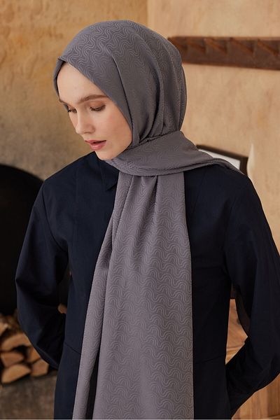Modakaşmir Şal cu model Flow din seria Jacquard mătăsos