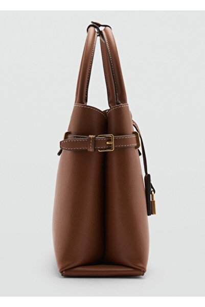 MANGO Woman Kilitli Shopper Çanta