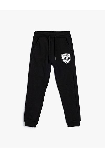 Koton Παντελόνι Jogger με στάμπα College - Τσέπη δεμένη στη μέση