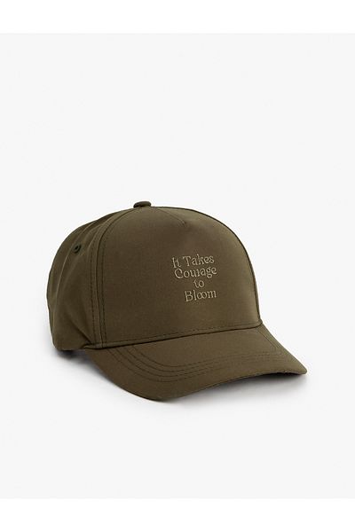 Koton Slogan Themed Embroidered Cap Hat