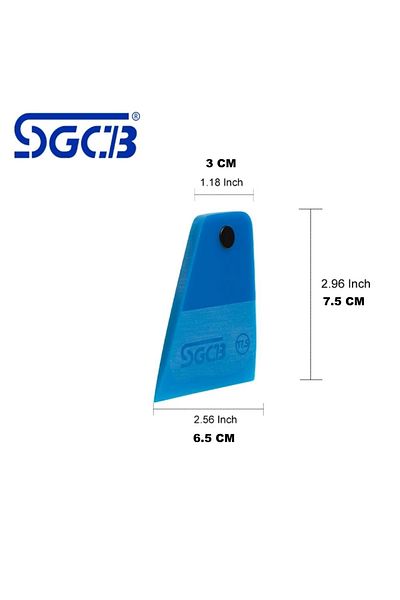 SGCB Right Angled Trapezoidal Magnetic Tpu Ragle 6.5 Cm Ppf - Foil - Glass Film Shooting Device Squeegee