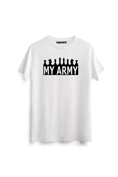 hakuof Μπλουζάκι από βαμβακερό στάμπα σκακιού Unisex μπλουζάκι σκακιού