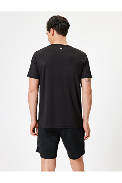 Koton Slogan Baskılı Bisiklet Yaka Kısa Kollu Spor Tişört