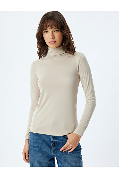 Koton Μακρυμάνικο γιακά με ραβδώσεις από ύφασμα