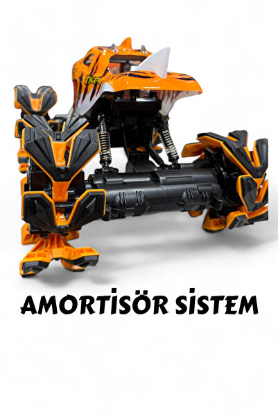 YILDIRIM OYUNCAK Uzaktan Kumandalı Full Fonksiyon Şarjlı 2.4 Ghz Açılır Tekerlekli Renkli Akrobat Araba