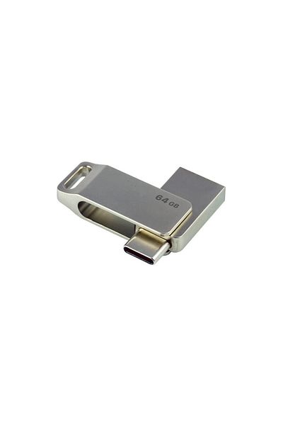 Mettzchrom 64Gb Metal Memory - Otg Flash Flash Disk, USB and Type-C Compatible