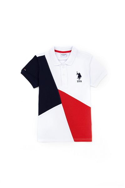 U.S. Polo Assn. تي شيرت للأولاد بياقة بولو باللون الكحلي -50281557-vr033