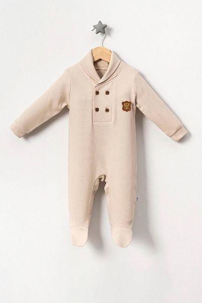 TRENDİMİZBİR Baby Boy Shawl Collar Seasonal Jumpsuit