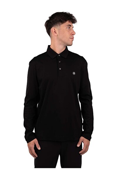 BOSS Erkek Dokuma Polo Yaka Kısa Kol Günlük Siyah Polo Yaka T-Shirt 50523917-001