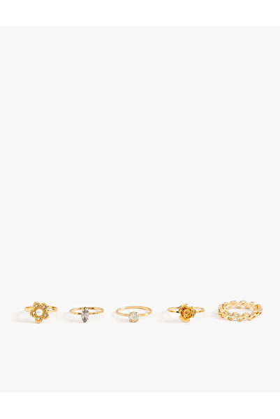 Koton Taşlı Yüzük Seti 5'li