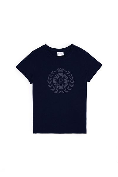 U.S. Polo Assn. Tricou negru cu gât turnat pentru băiat 50281684-VR033