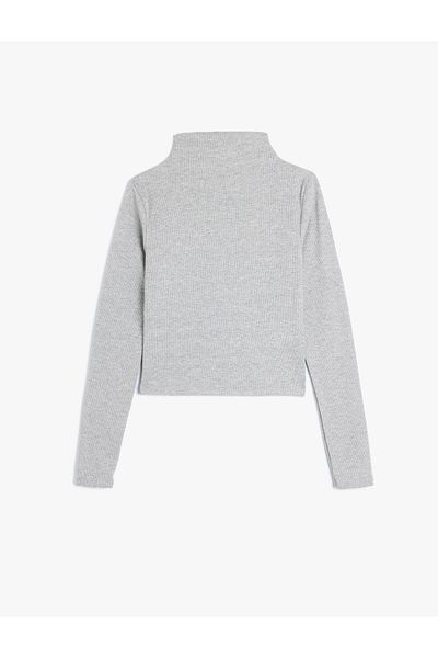 Koton Stand Collar Slim Fit Camisole Long Sleeve T-Shirt