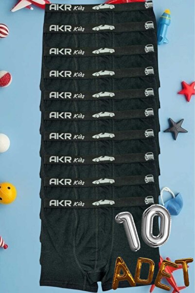 Uniquetrenders Boxeri din bumbac pentru băieți, 10 piese