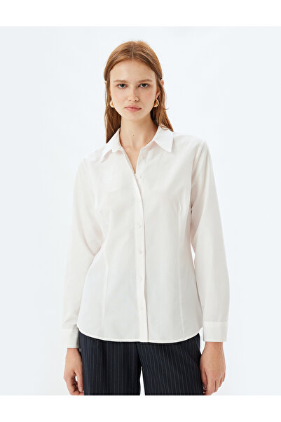 Koton Hosszú ujjú pamut kevert klasszikus ing