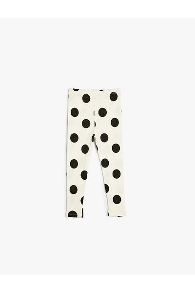 Koton Cotton Camisole - Polka Dot and Elastic Waist Leggings