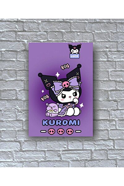 icase Kuromi Melodi Hello Kitty Poster duvar süsü dekor Kapı Süsü Konsept Dek...