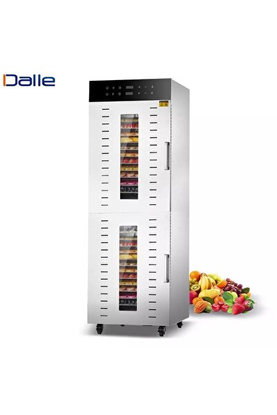 Dalle SS-32H Paslanmaz Çelik 32 Tepsili Çift Katmanlı Gıda Kurutma Makinesi