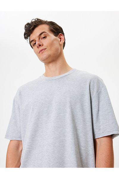 Koton Short Sleeve Crew Neck Cotton Oversize T-Shirt