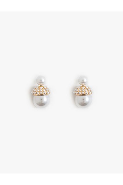 Koton Steel Mixed Pearl Earrings