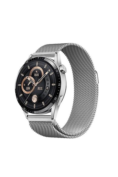 SAFA لـ Xiaomi Amazfit Pace Zore Band-12 سلك شبكي معدني 22 مم - فضي