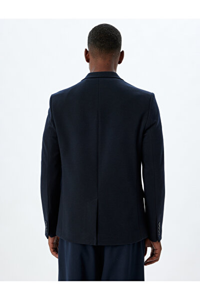 Koton Slim Fit Blazer Jacket με λεπτομέρεια τσέπης με πτερύγια