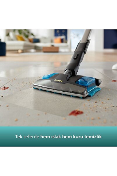 Philips Speedpro Max Aqua Plus Kablosuz Dikey Süpürge, Aqua Başlık, Led Başlık,  XC8349/01
