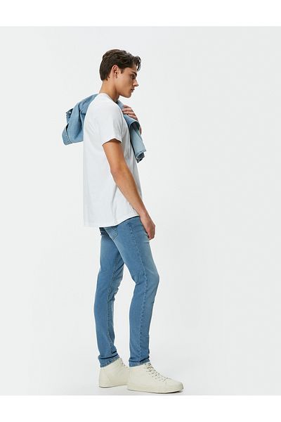 Koton Βαμβακερό τζιν με κουμπιά Skinny Fit - Michael Jean