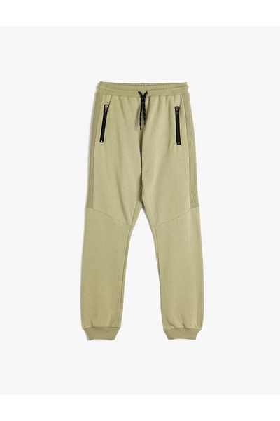 Koton Jogger-Jogginghose aus Baumwolle – Taillenschnürung und Rosette