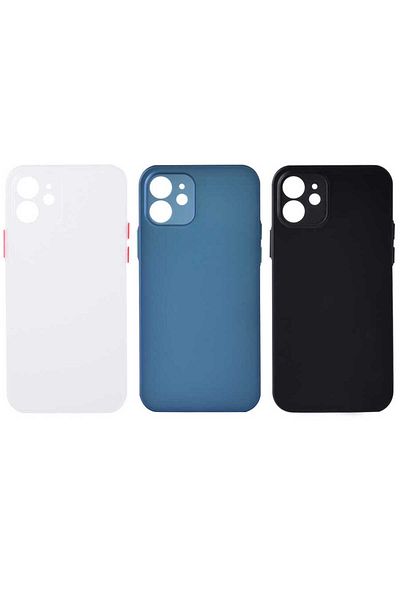 zore iPhone 12 Compatible Slims Case-Sax Blue