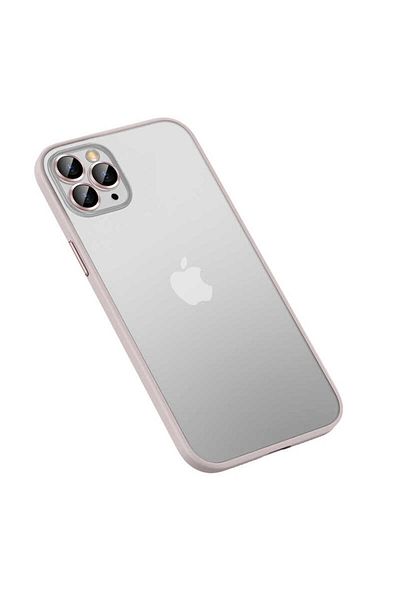 zore حافظة Zore Retro متوافقة مع هاتف iPhone 12 Pro Max - ذهبي وردي
