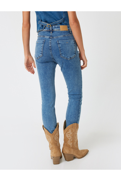 Koton Skinny Push Up Jeans s vysokým pasem - Skinny Jeans