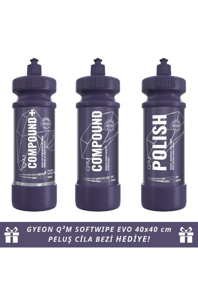 Gyeon Çizik Giderici Parlatıcı Kalın Pasta Hare Cila 3lü Set - 1000 ml X 3 Adet