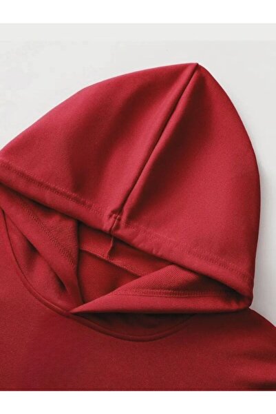 MOONBULL Men's Back Printed Oversize Hooded Kangaroo Pocket Sweatshirt