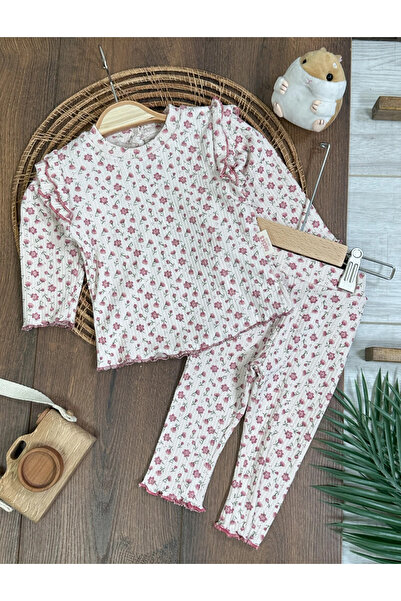 tiwitibaby Camisole Shoulder Ruffled Flexible Flower Pattern Seasonal Baby Gi...