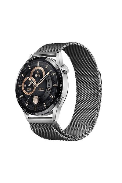 zore سوار Xiaomi Amazfit Pace Zore Band-12 مقاس 22 ملم شبكي معدني - رمادي