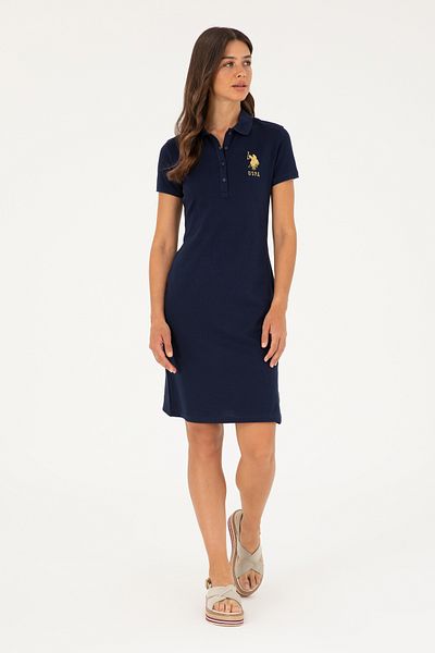 U.S. Polo Assn. Rochie tricotată de damă bleumarin 50280069 -vr033