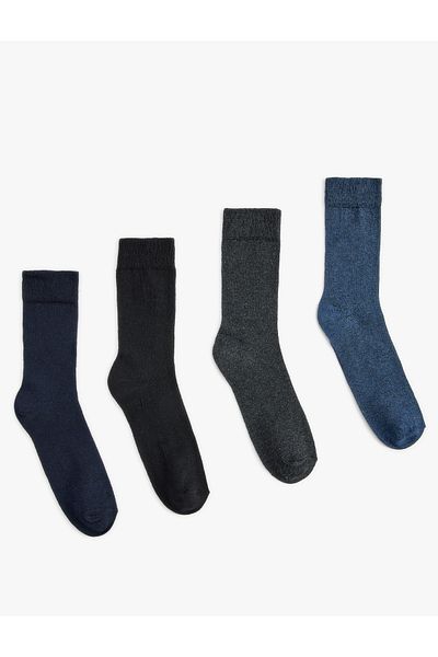 Koton Set de 4 șosete din amestec de bumbac