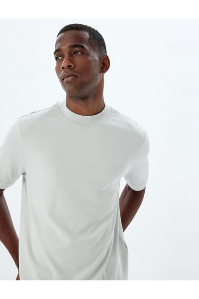 Koton Cotton Turtleneck Basic T-shirt - Short Sleeve