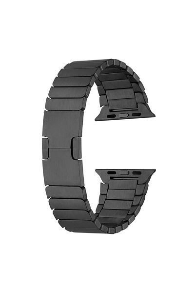 zore Apple Watch 40mm Compatible Zore Krd-82 Metal Cord, Black