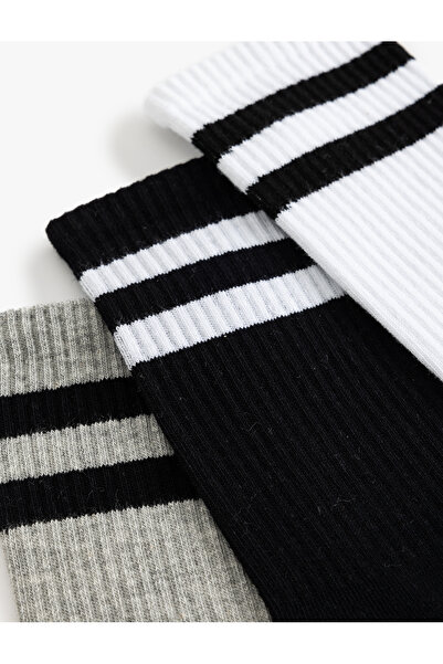 Koton Set of 3 Striped Cotton Socks