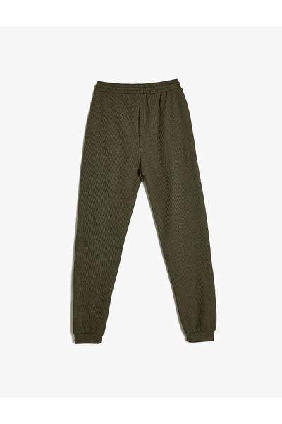 Koton Základní Jogger tepláky s kravatou v pase