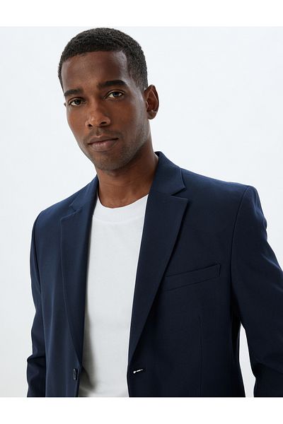 Koton Flap Pocket Detailed Blazer Jacket