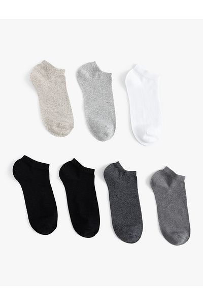 Koton Set de 7 șosete de bază din amestec de bumbac