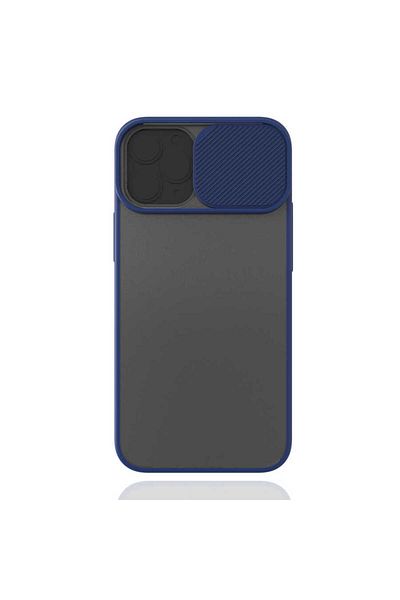 zore حافظة Zore LNSM-i متوافقة مع هاتف iPhone 12 Mini - أزرق داكن