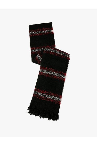 Koton Long Scarf with Multi-Colored Tassels and Soft Texture