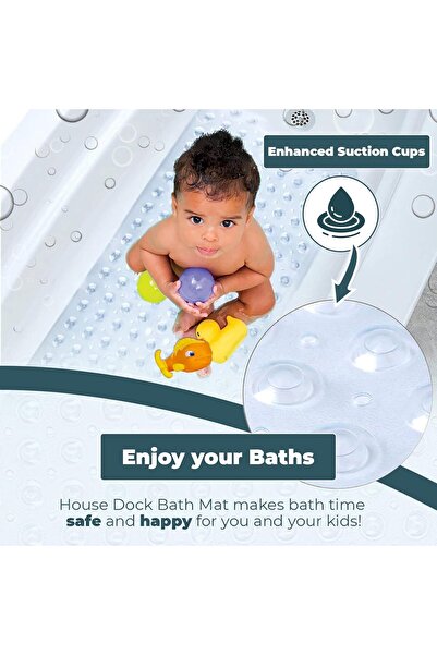 Blue Home ECO-LUX Baht Yumuşak Kaymaz Duş Ayak Masaj Matı - Rahat Kaymaz Bany...